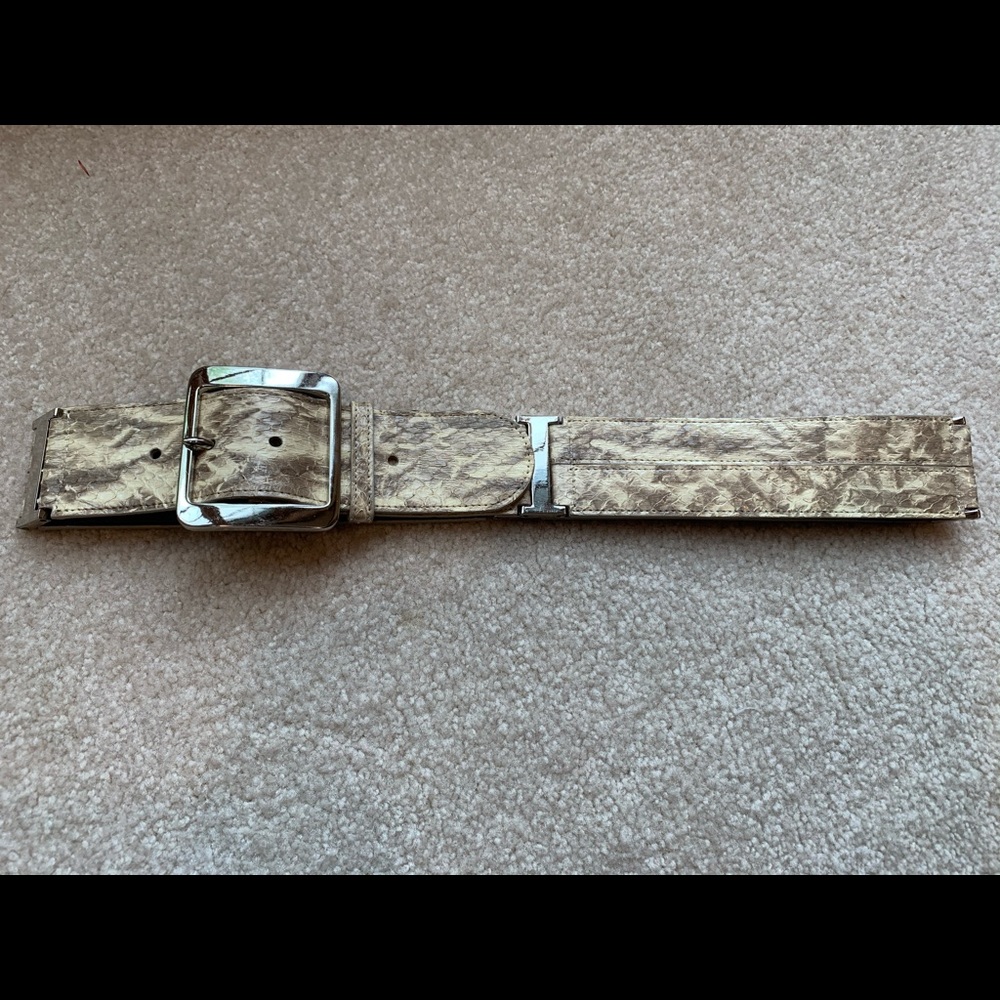 Oscar de la Renta Genuine Snakeskin Belt
